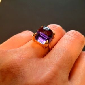 Tiffany&Co. Sugar Stacks ring in 18k gold with an Amethyst sz5 by Paloma Picasso